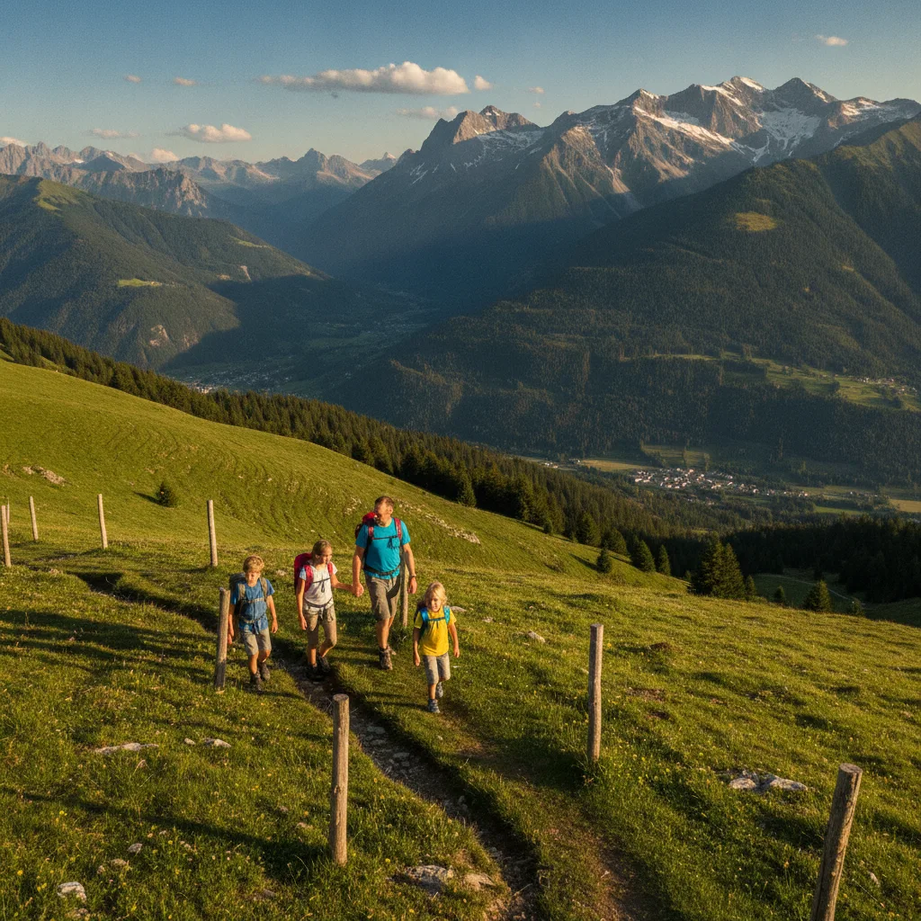 randonnée famille samoëns