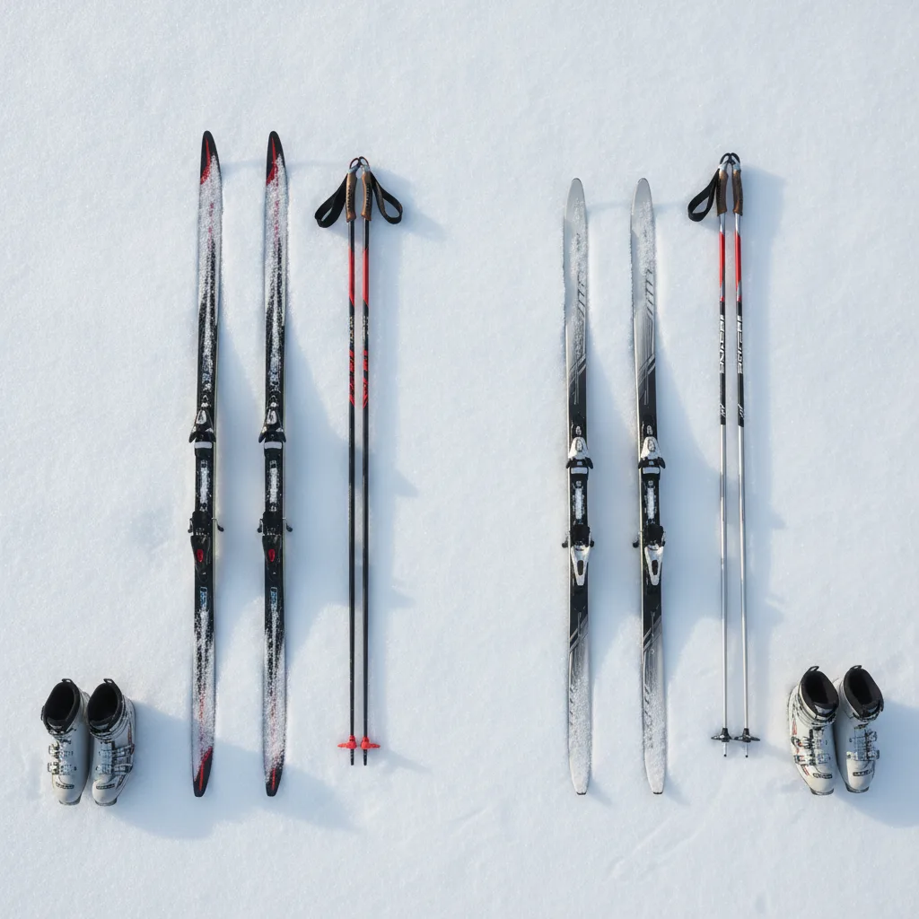 différence ski skating et classique