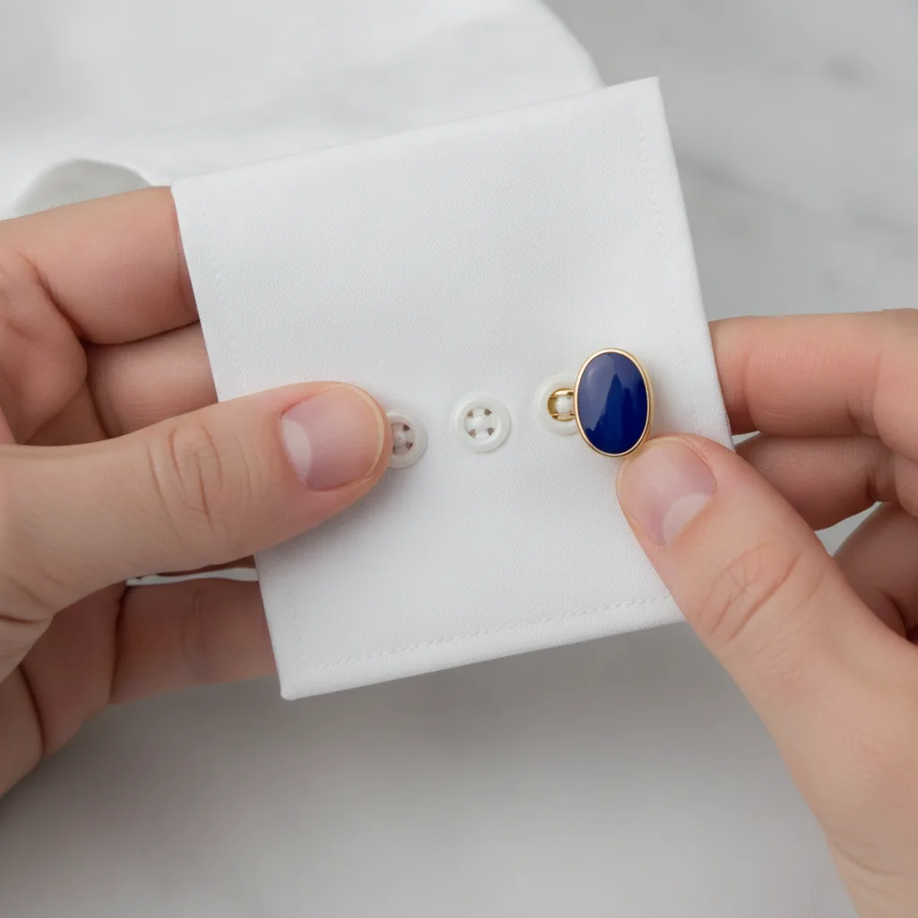 boutons de manchette en émail