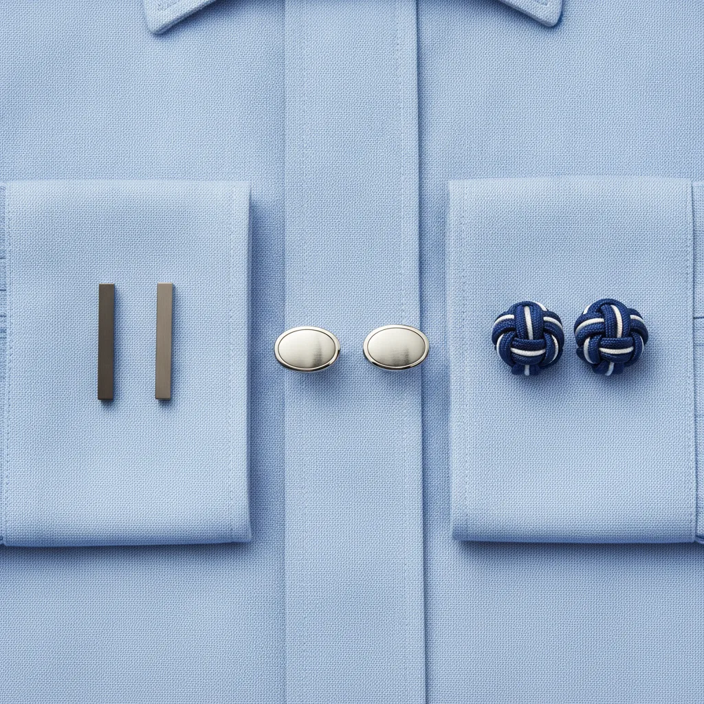 boutons de manchette pour poignets fins