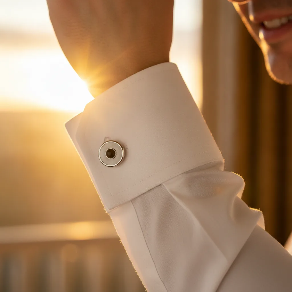 boutons de manchette dorés ou argentés mariage