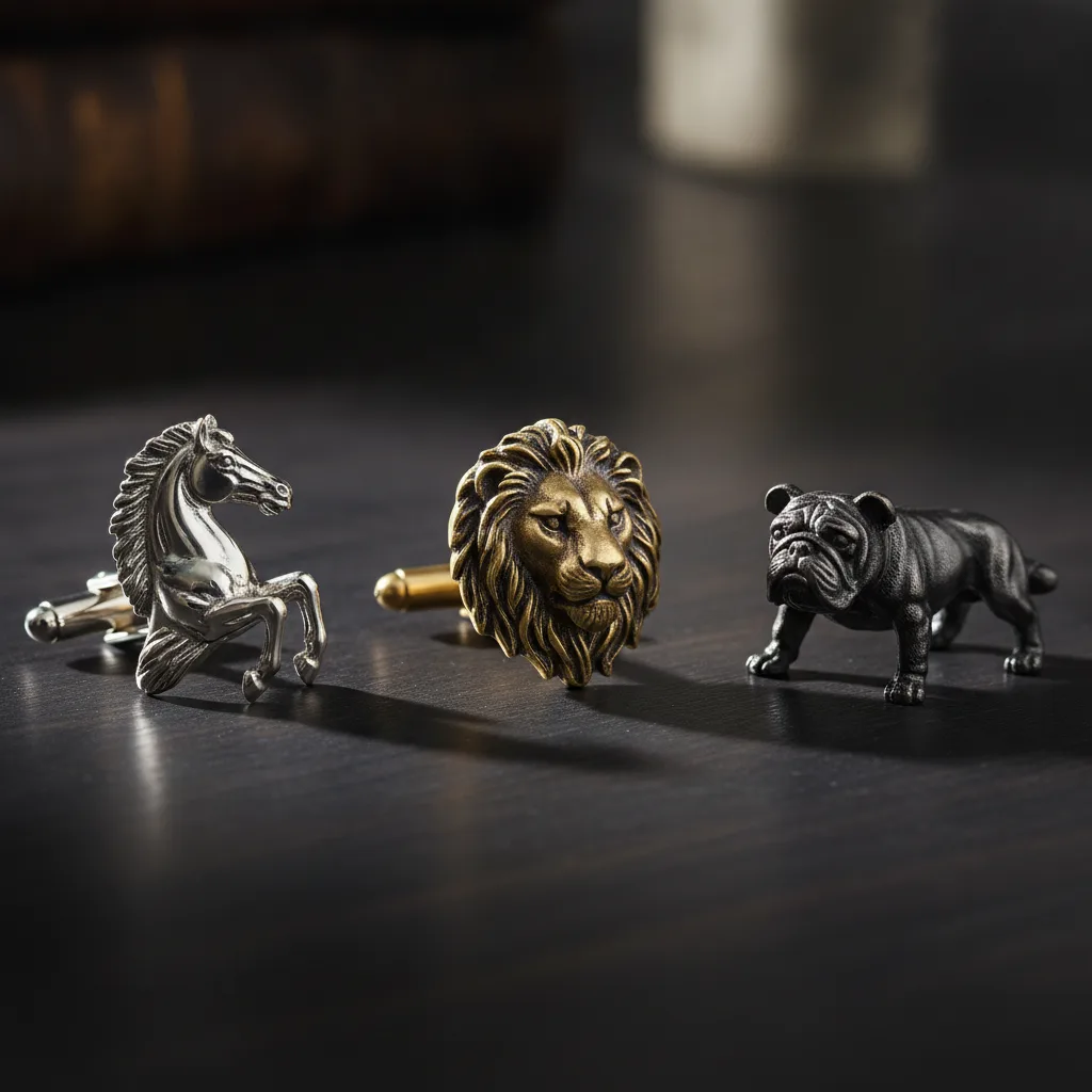 Boutons de manchette animaux | Guide style 2026 - boutons manchette animaux