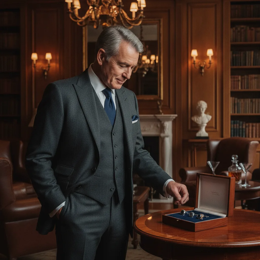 Cadeau départ en retraite homme | boutons de manchette - cadeau depart retraite homme boutons manchette