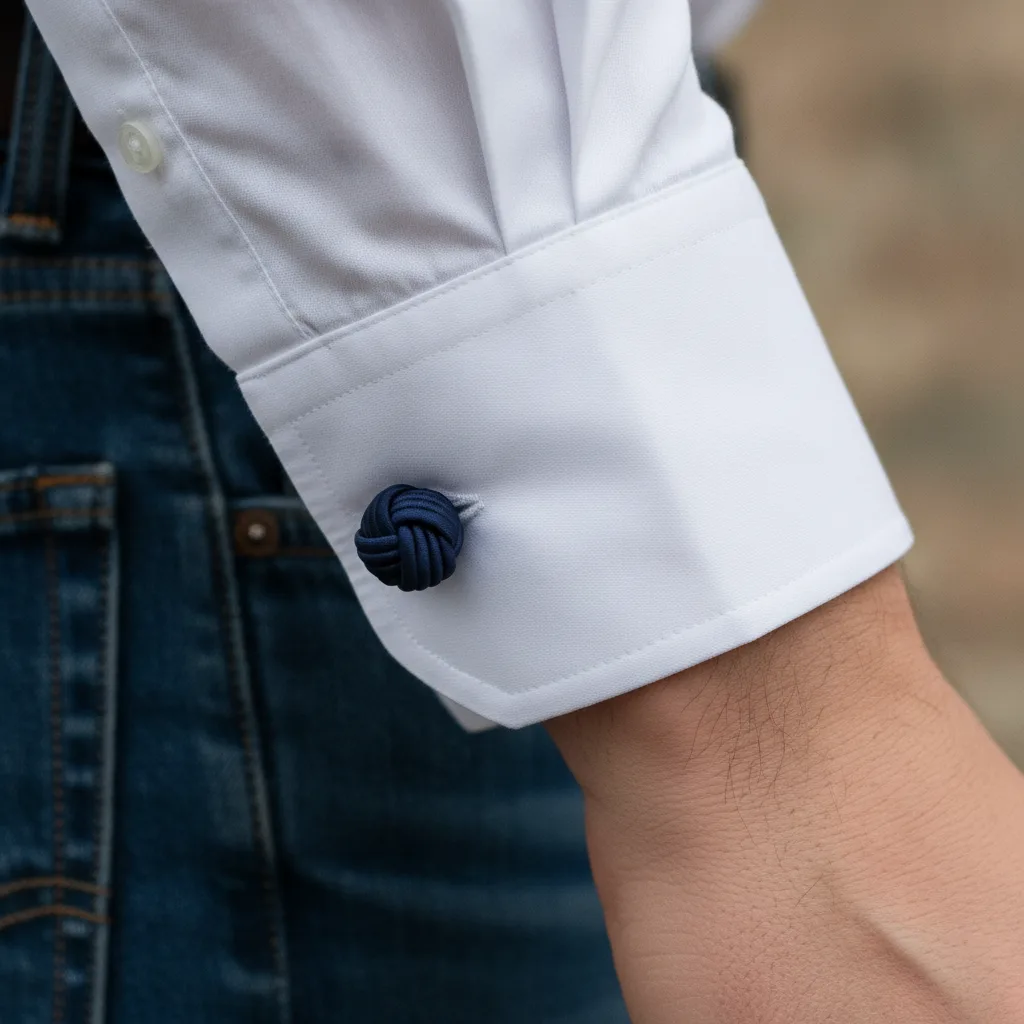 porter boutons de manchette casual