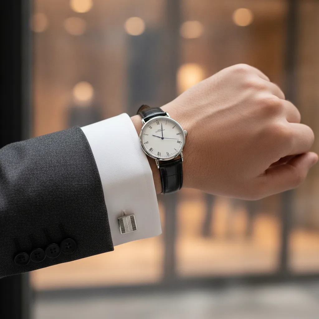 Bouton de manchette et bracelet montre, les règles 2026