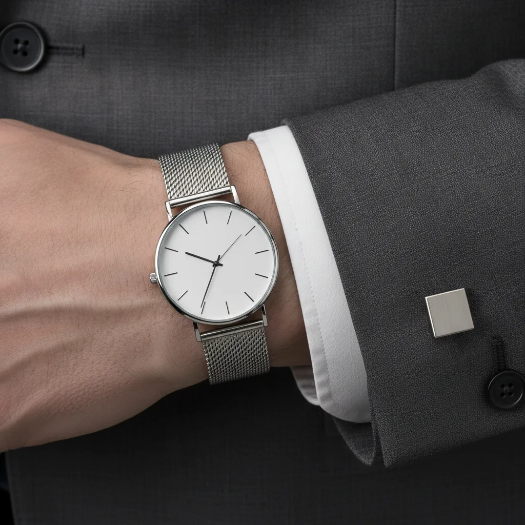 bouton de manchette et bracelet montre