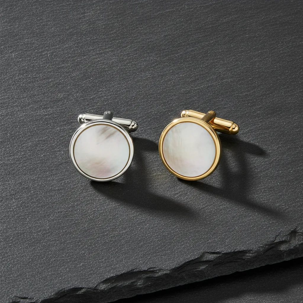 boutons de manchette en nacre