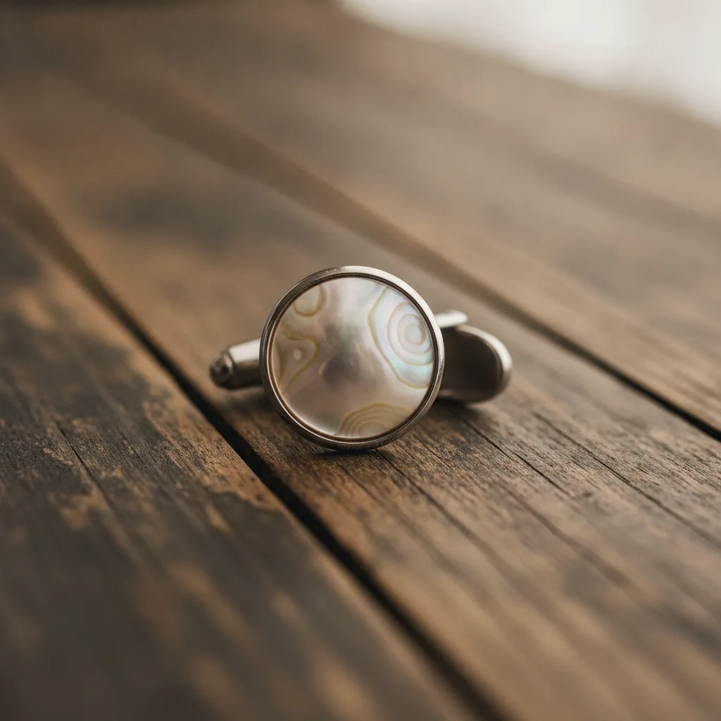 boutons de manchette en nacre