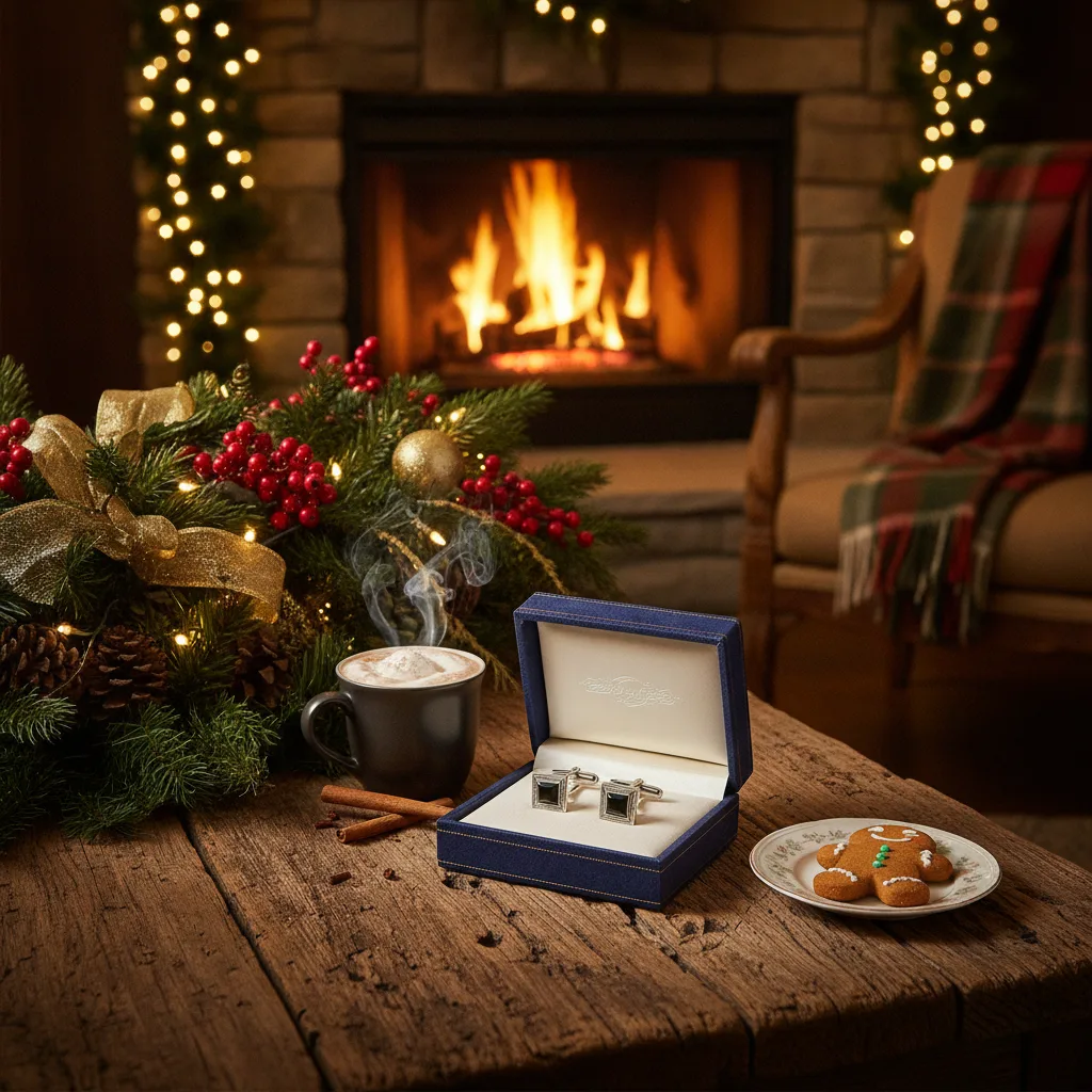 Cadeau de noël pour son mari | Boutons de manchette - cadeau noel mari boutons manchette