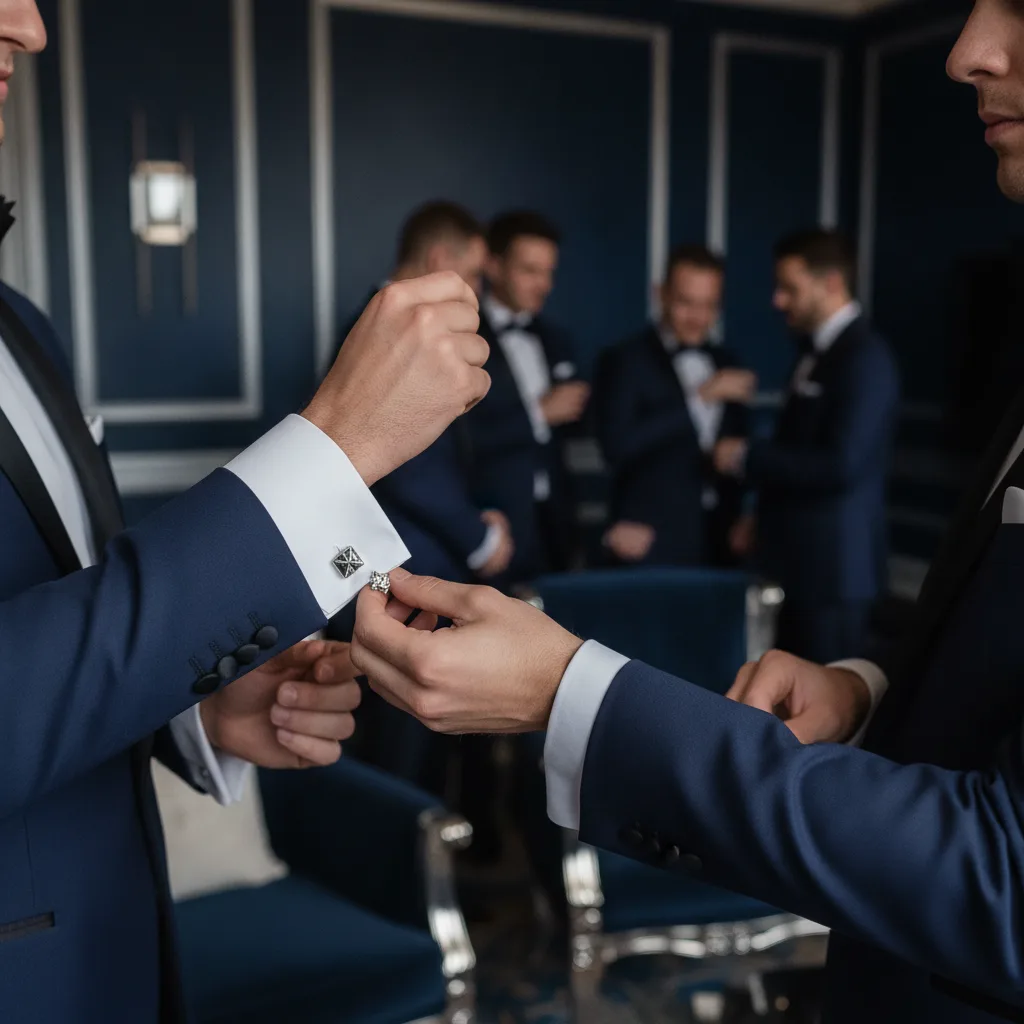 boutons de manchette garçons d'honneur
