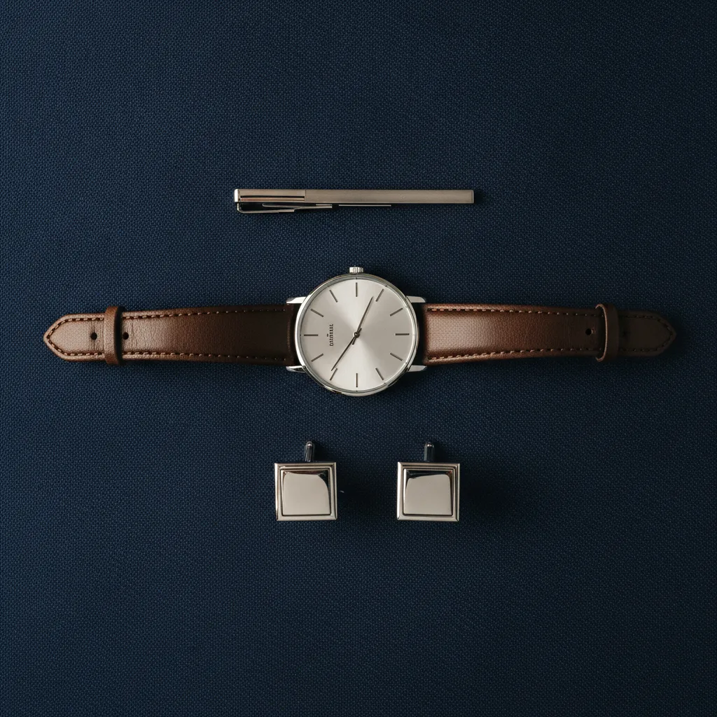 boutons de manchette minimalistes
