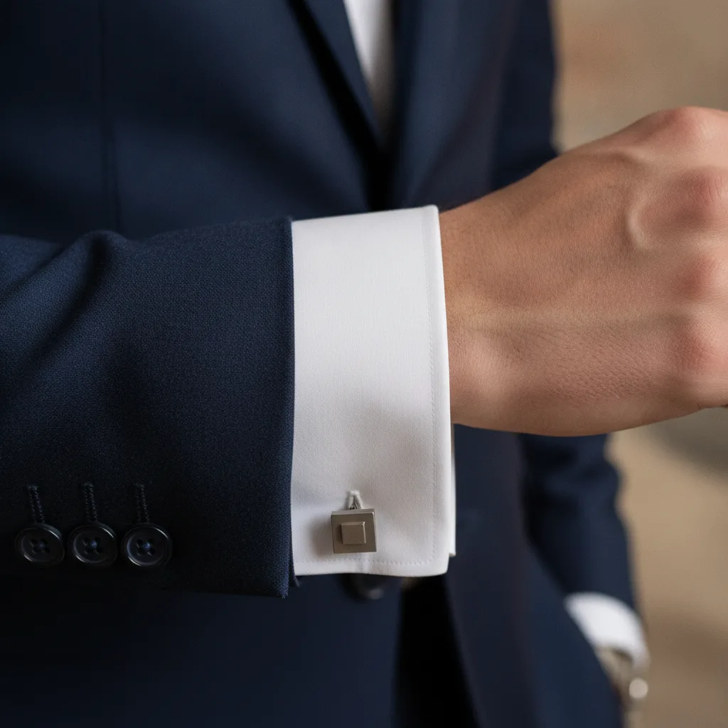 Boutons de manchette minimalistes