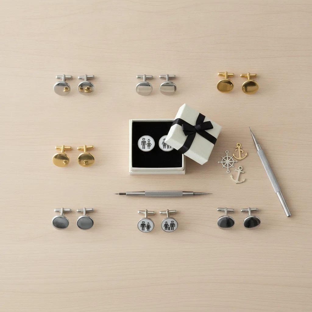 boutons de manchette personnalisés