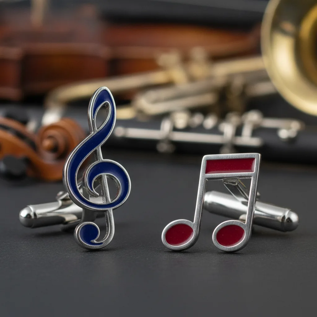 boutons de manchette musique