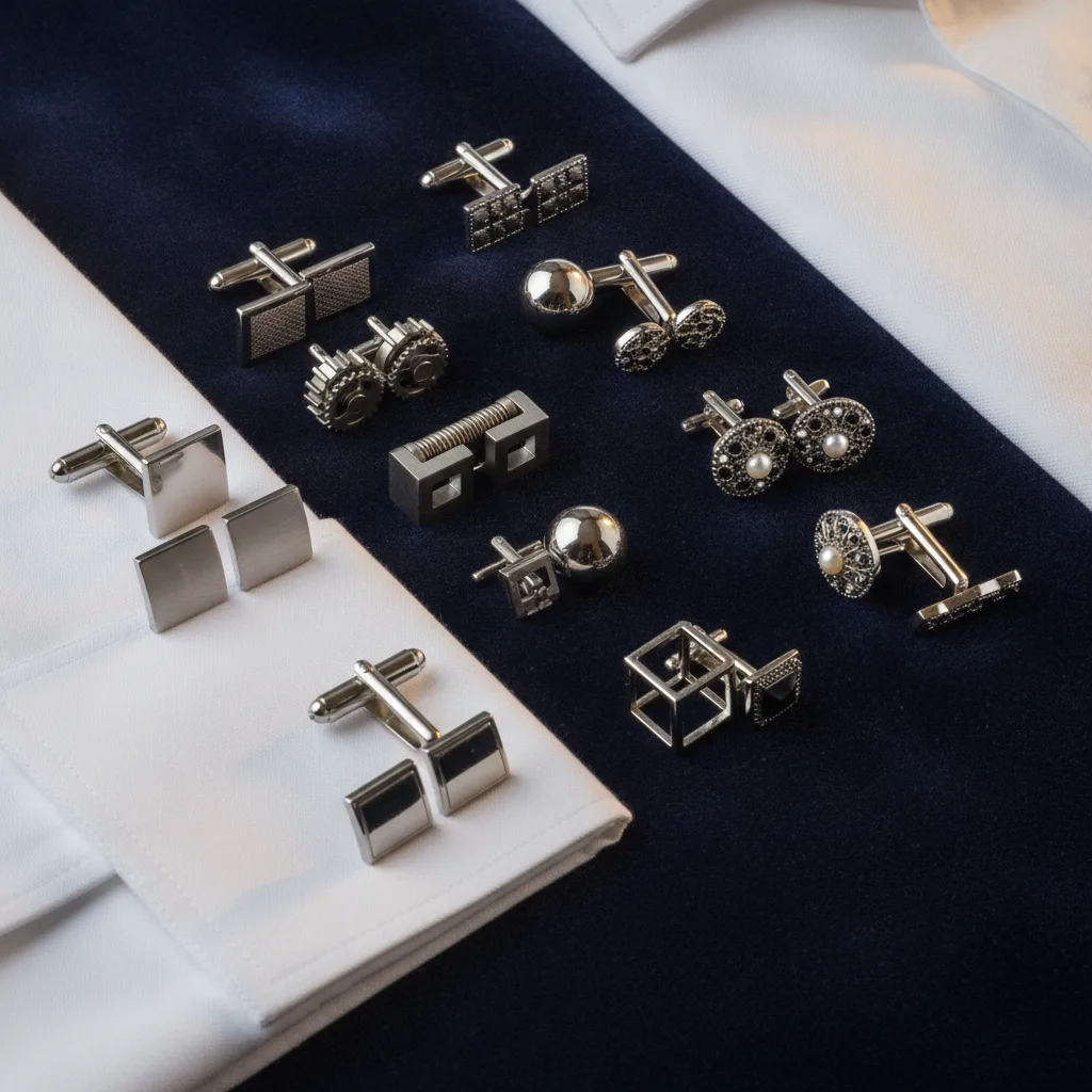 bouton de manchette taille poids