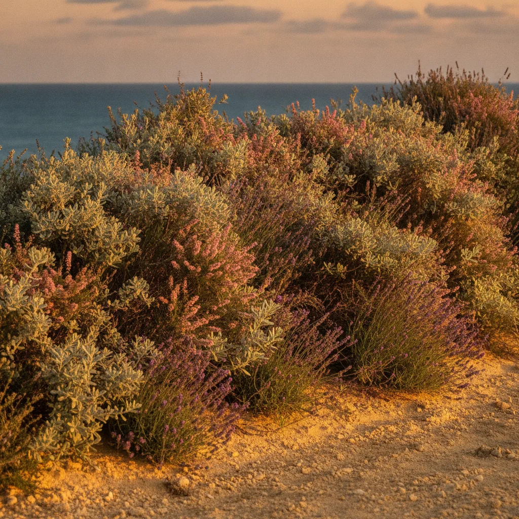 ## Mots-clés SEO  ### Mots-clés principaux  * plantes bord de mer * jardin bord de mer * ambiance bord de mer * plantes résistantes aux embruns * plantes résistantes au vent * plantes résistantes à la sécheresse * jardin méditerranéen * plantes de climat doux * végétaux bord de mer * aménager un jardin bord de mer  ### Mots-clés secondaires  * cordyline * phormium * agapanthe * lavande * pittosporum * éléagnus * tamaris * céanothe * yucca * miscanthus * graminées ornementales * arbustes persistants * plantes de plein soleil * plantes pour terrain sableux * haie bord de mer * jardin sans arrosage * massif méditerranéen * jardin de vacances * plantes résistantes au sel * jardin maritime  ### Expressions de longue traîne  * quelles plantes choisir pour un jardin en bord de mer * comment créer une ambiance bord de mer au jardin * les meilleures plantes pour un jardin exposé au vent * plantes qui résistent aux embruns marins * quelles plantes planter en terrain sableux * plantes méditerranéennes faciles d'entretien * arbustes persistants pour le littoral * créer un jardin inspiré du bord de mer * plantes pour un jardin sec et ensoleillé * végétaux adaptés au climat maritime