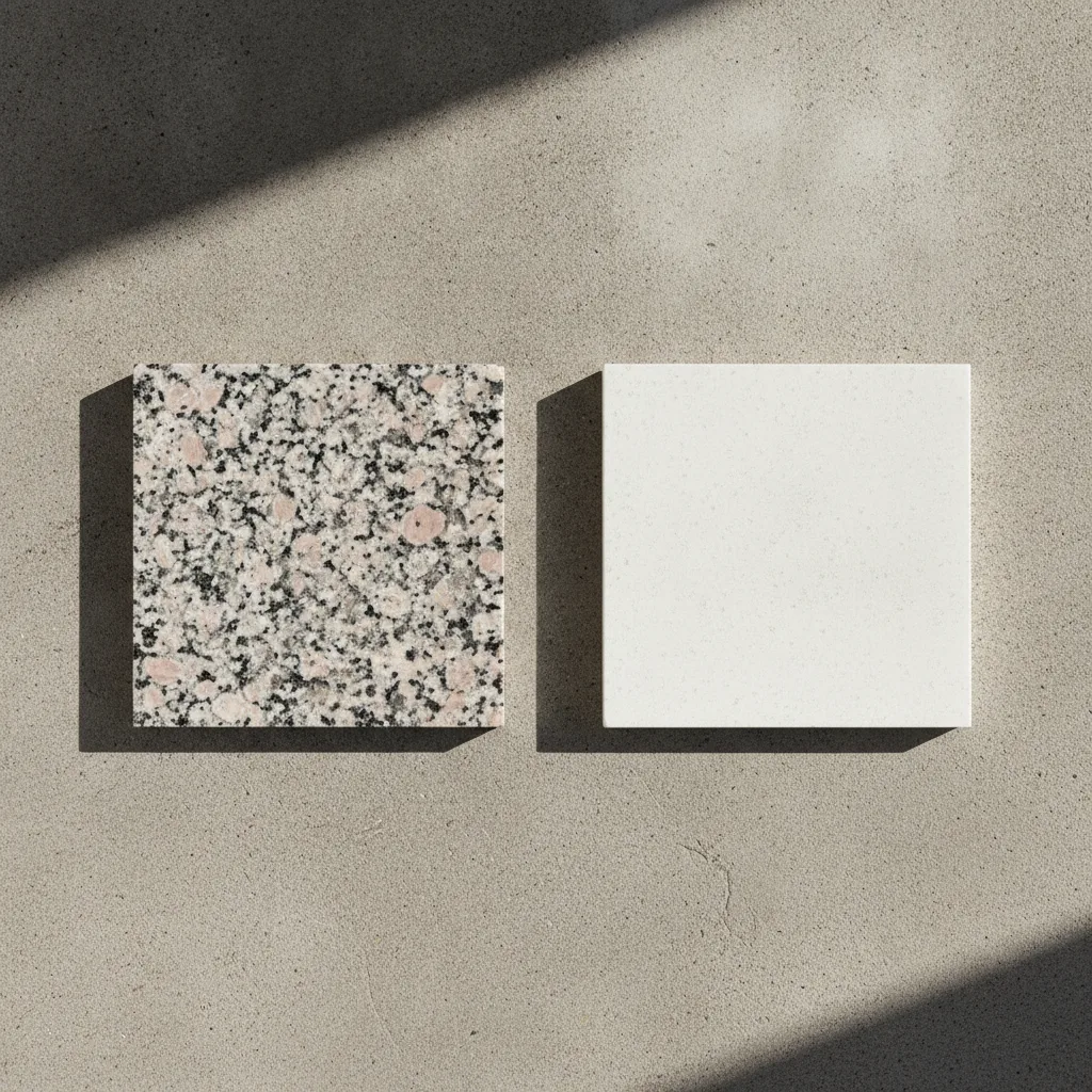 quartz vs granit plan de travail