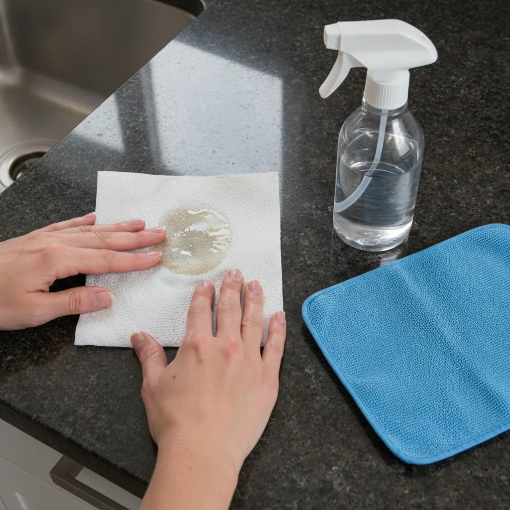 protection granit cuisine taches huile