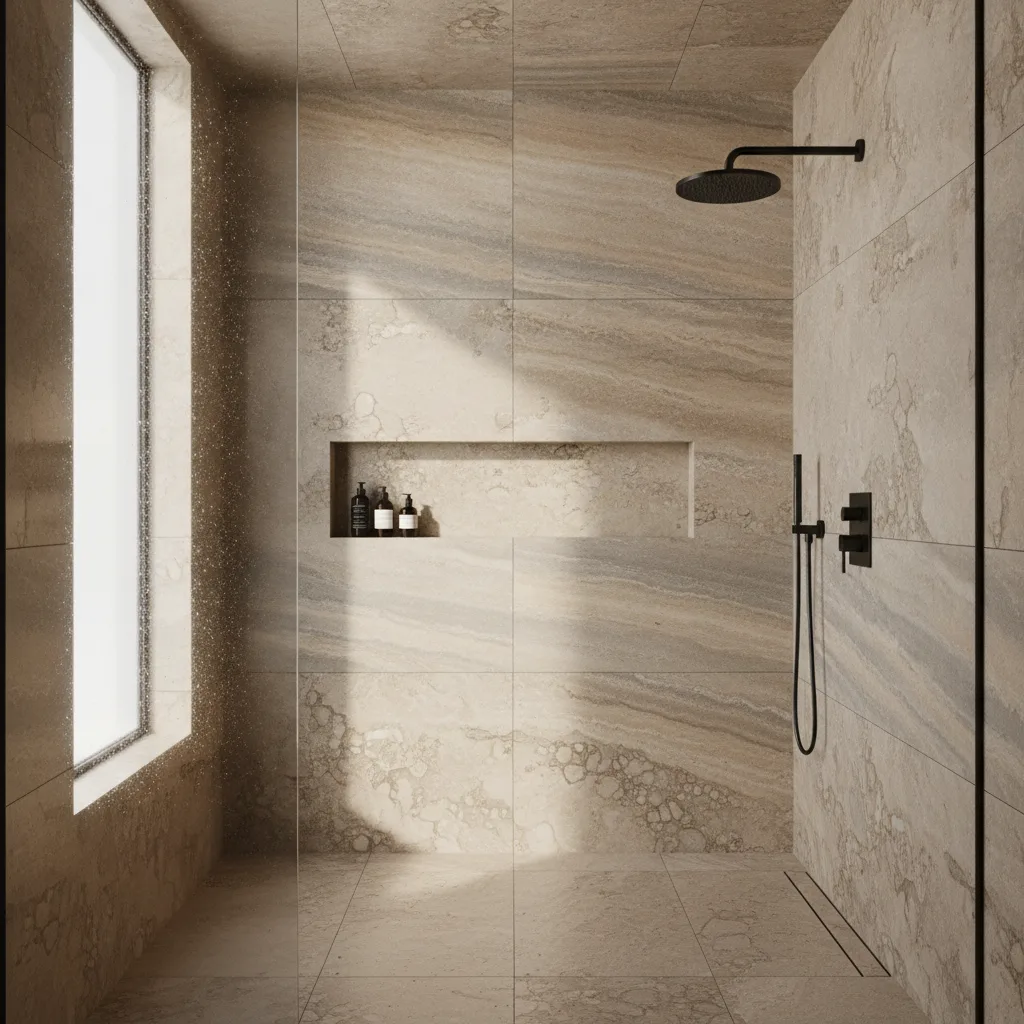 Douche en pierre naturelle – revêtement et conseils