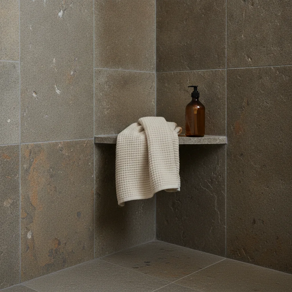 douche pierre naturelle revêtement