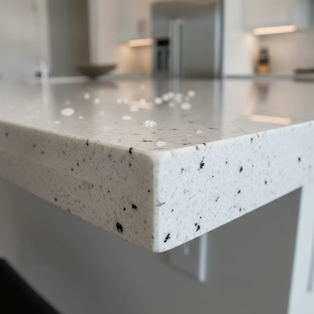 granit blanc cuisine plan de travail