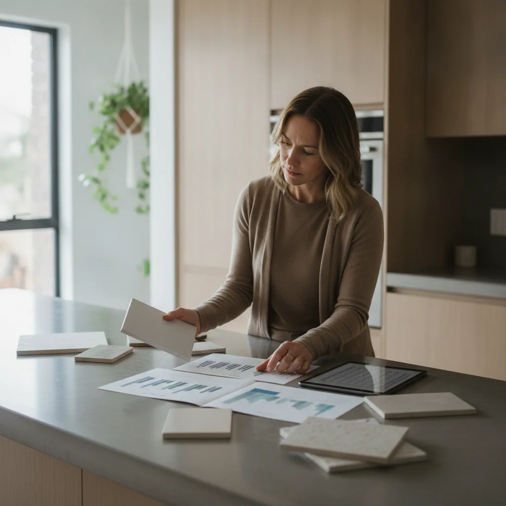 Comparatif du prix au m² des céramiques pour plan de travail