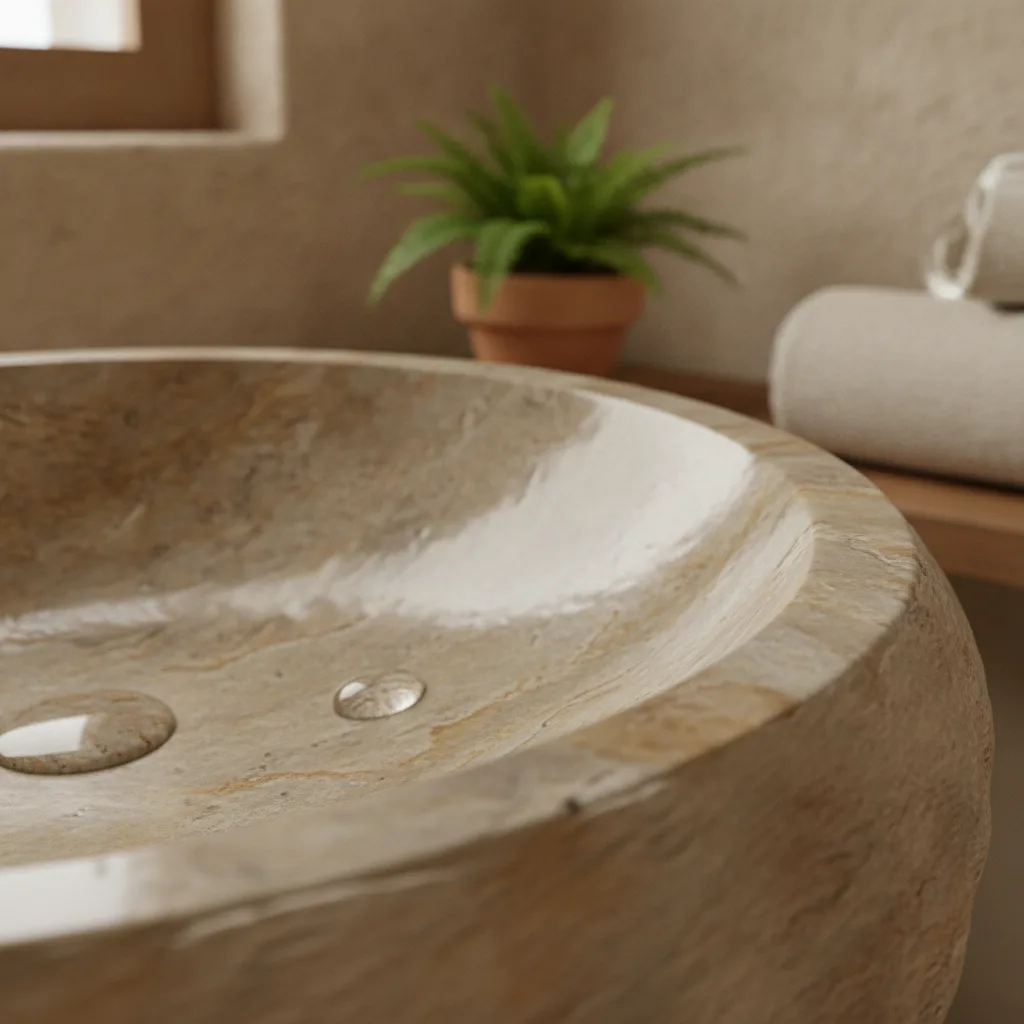 vasque pierre naturelle salle de bain