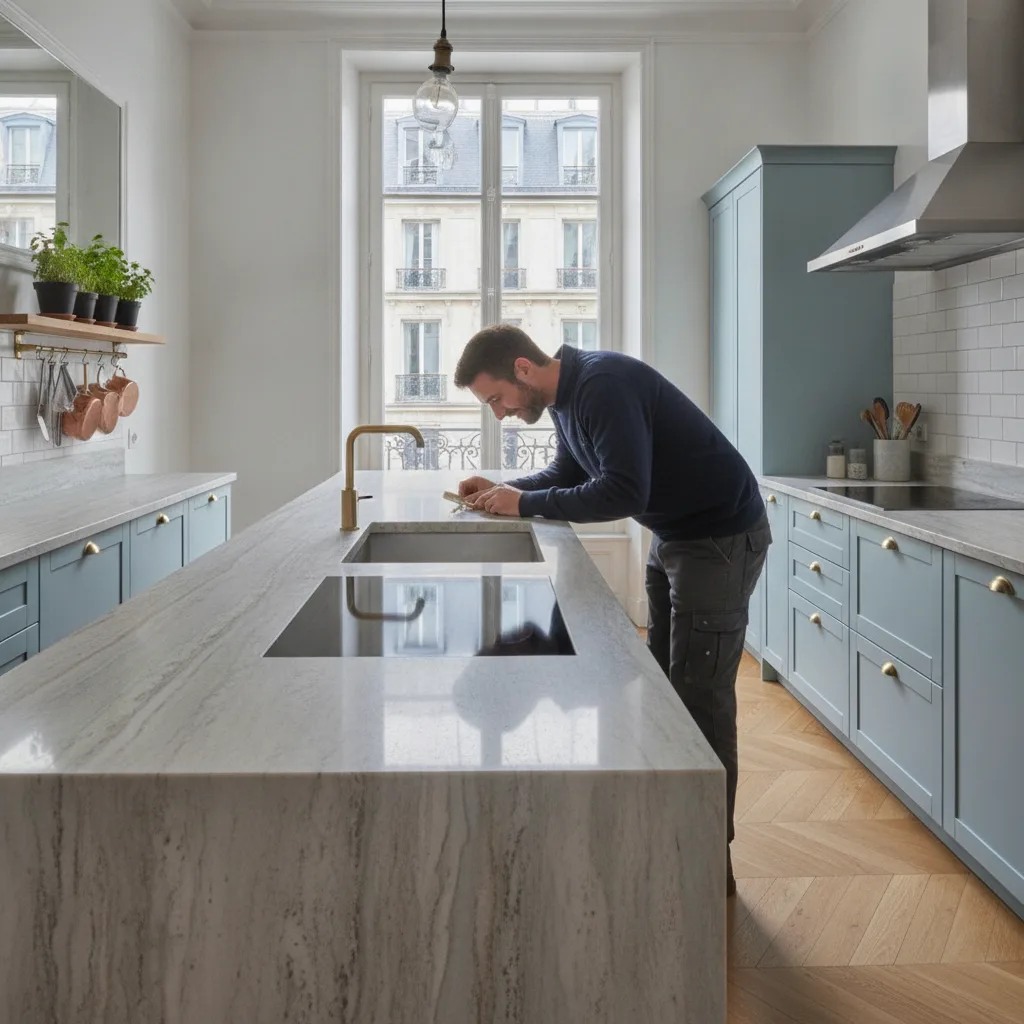 pose plan de travail Paris domicile