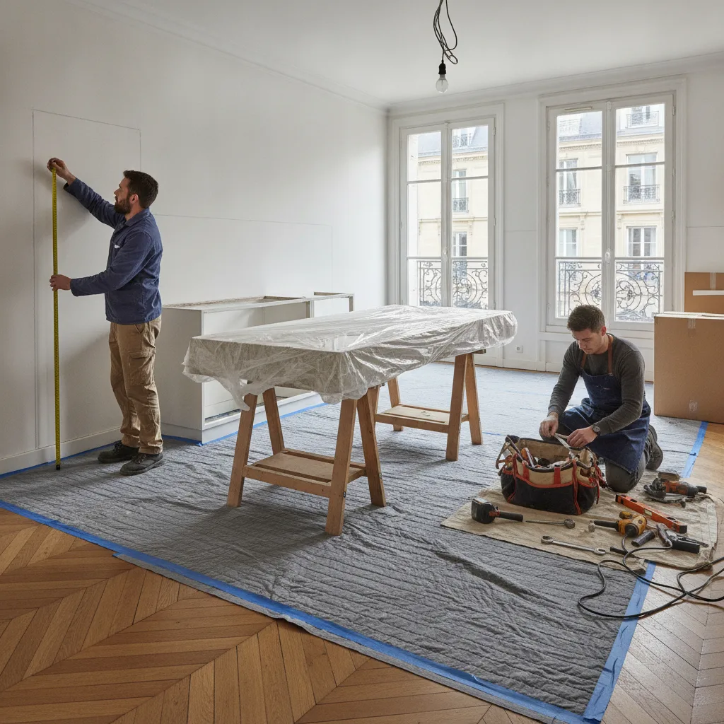 pose plan de travail Paris domicile