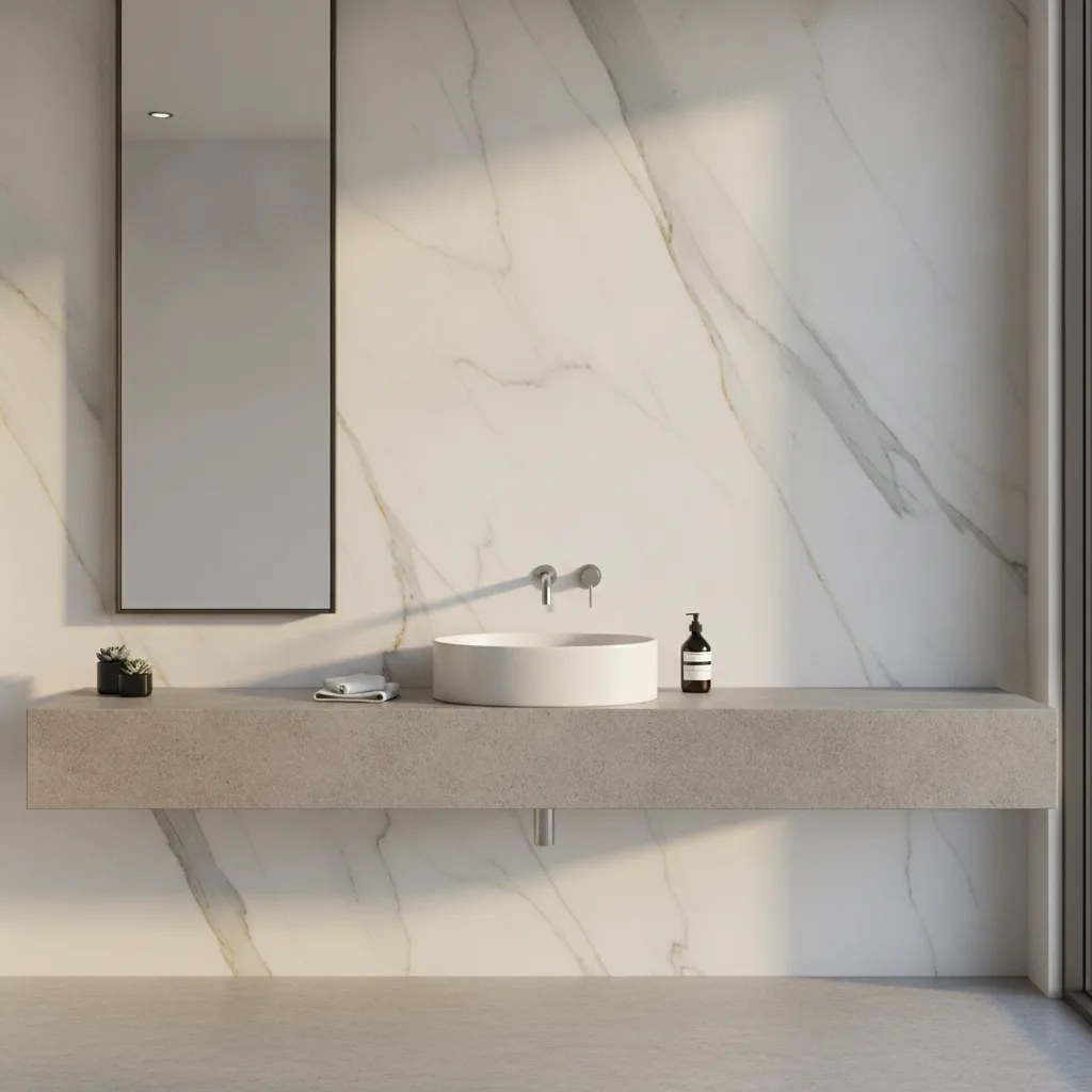 Choisir entre Silestone Ethereal effet marbre et Silestone Loft effet béton