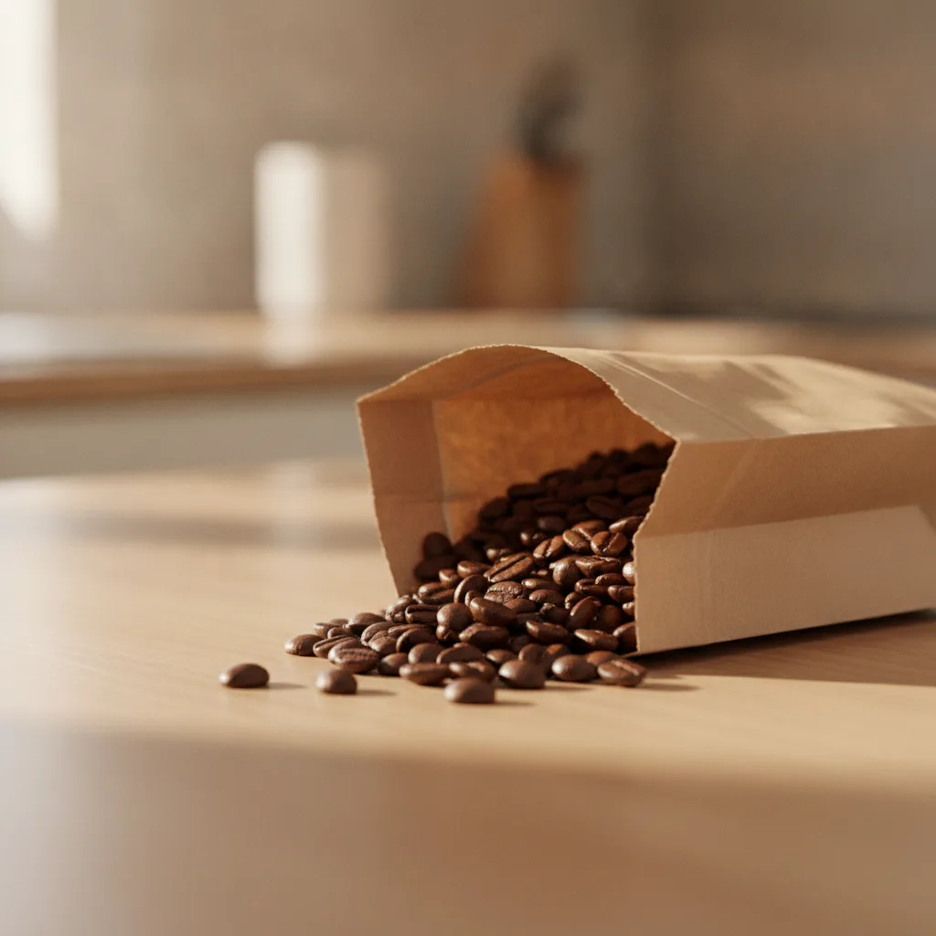 café fraîchement torréfié