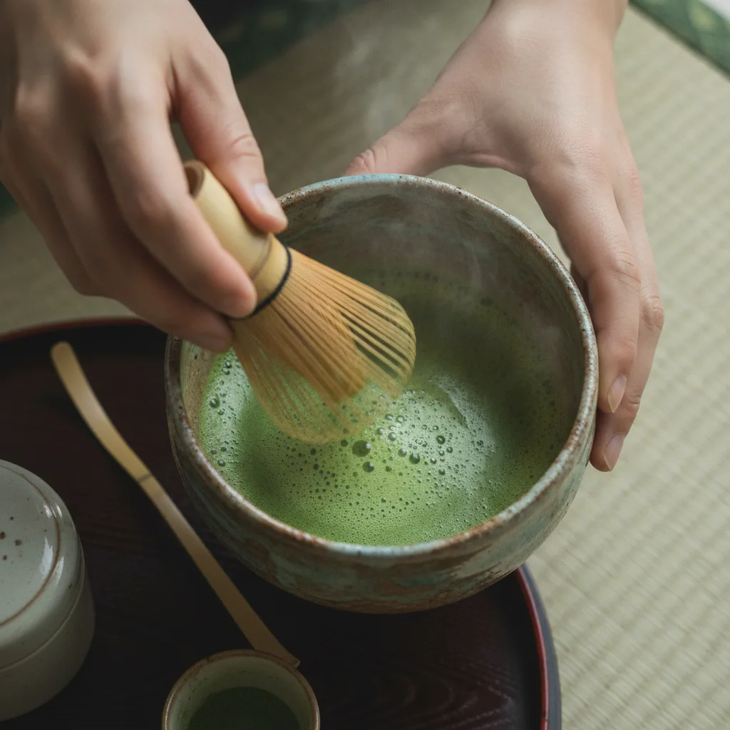 préparer un thé matcha