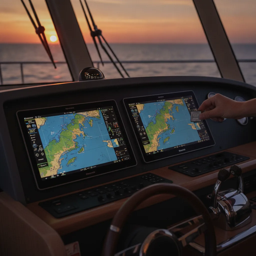 carte marine numérique, Navinoics, traceur, plotter