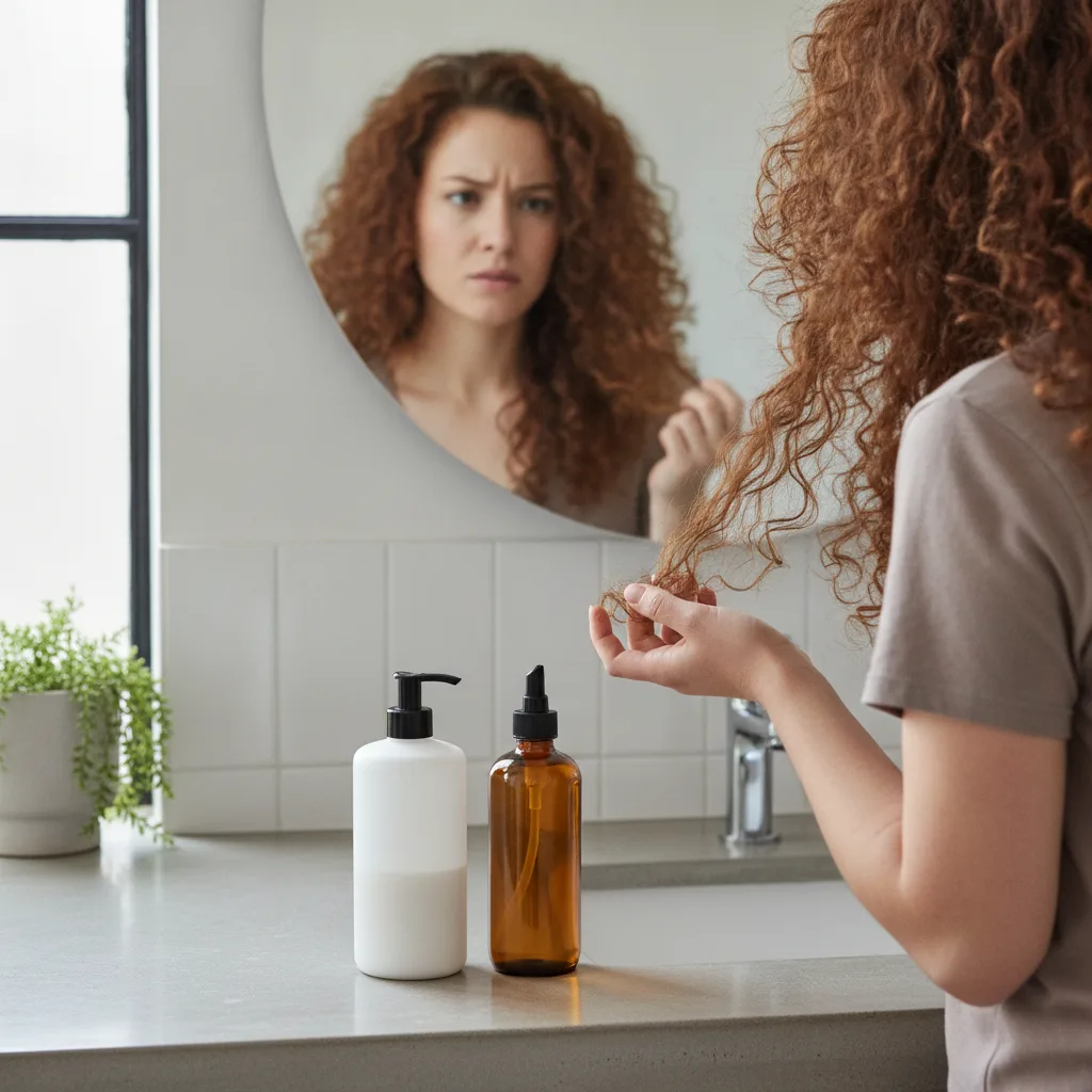 routine cheveux bouclés