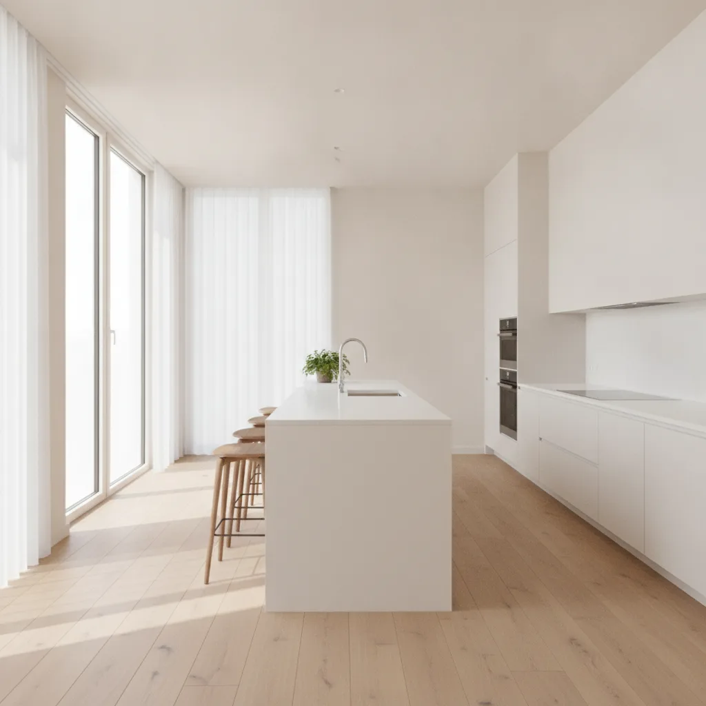 cuisine sans meuble haut
