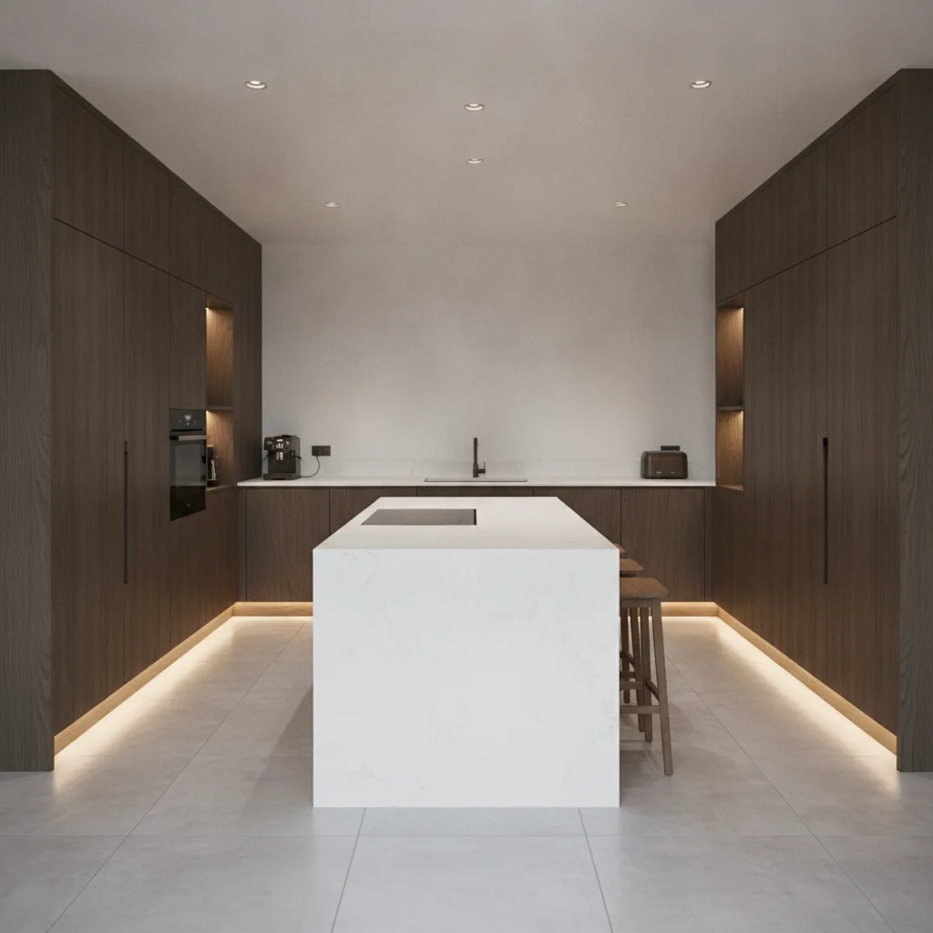 cuisine sans meuble haut