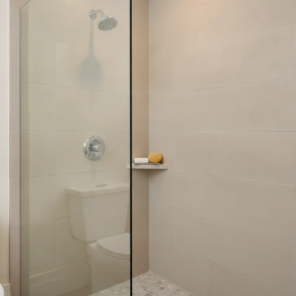 petite salle de bain avec douche