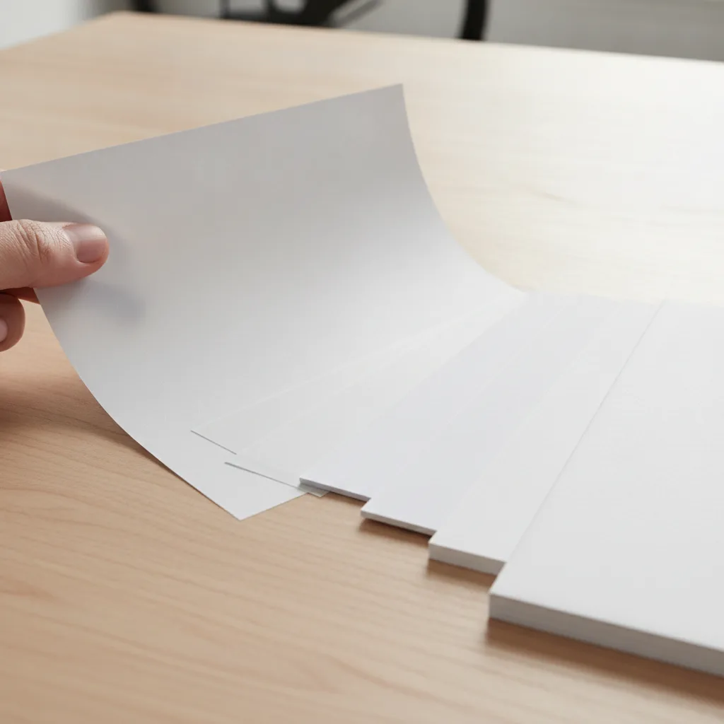 types de papier impression
