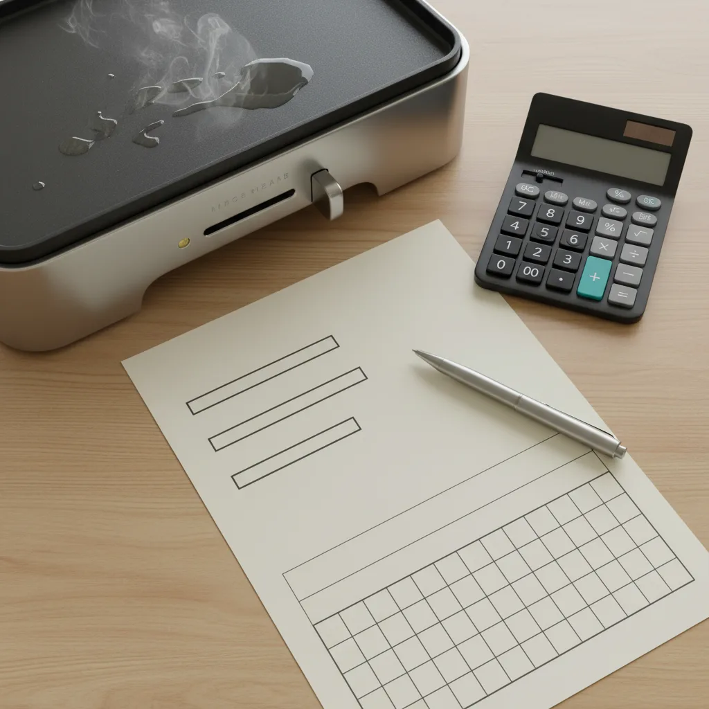 consommation plancha électrique - guide