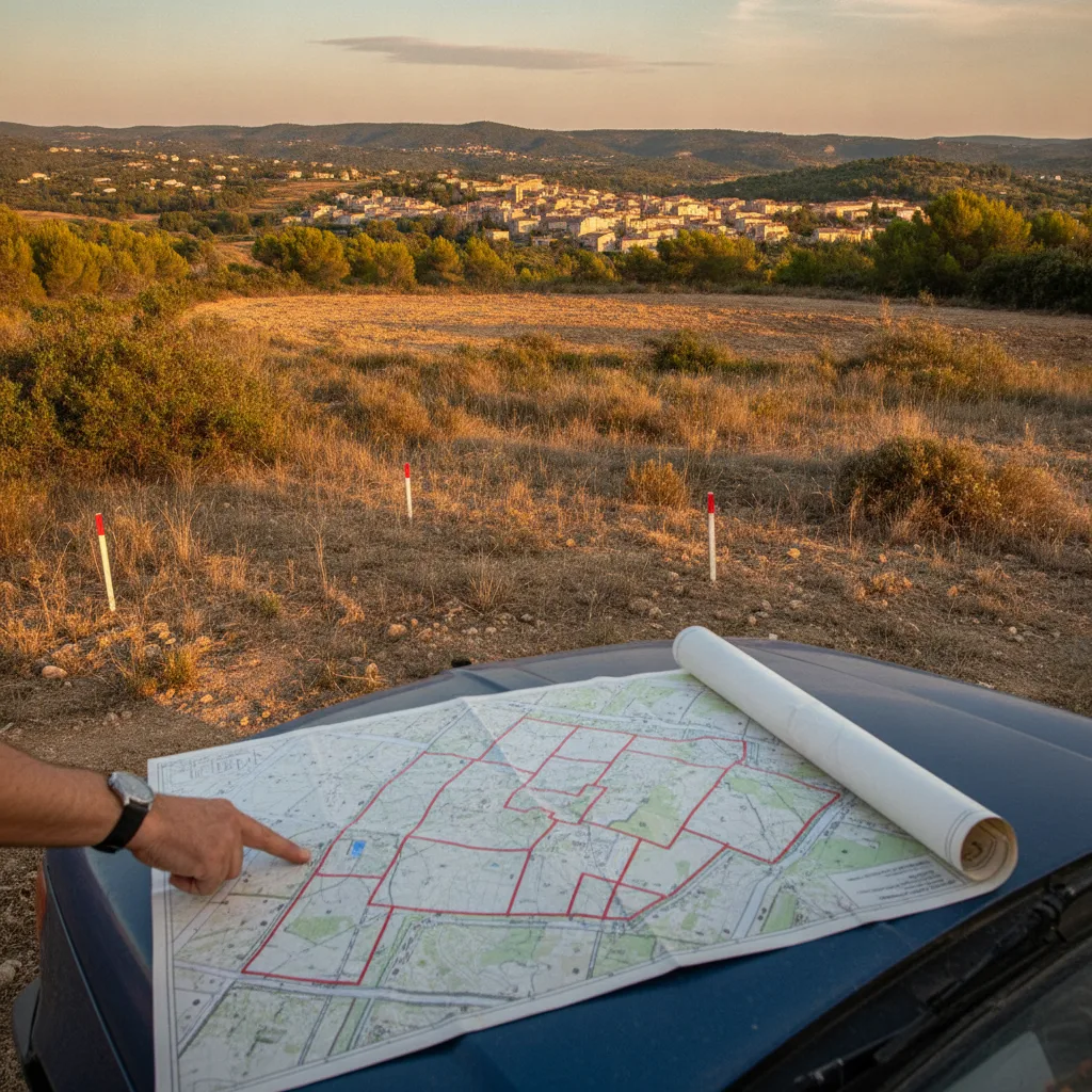 Vendre un terrain constructible à Cournonsec Terrain constructible à vendre à Cournonsec, secteur sud-ouest de Montpellier (Hérault)