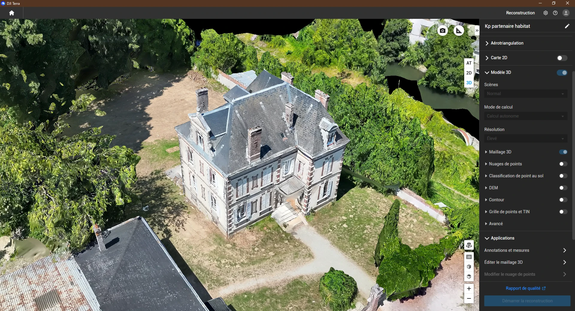 Inspection de toiture d'immeuble par drone, mission Flight Drone Service