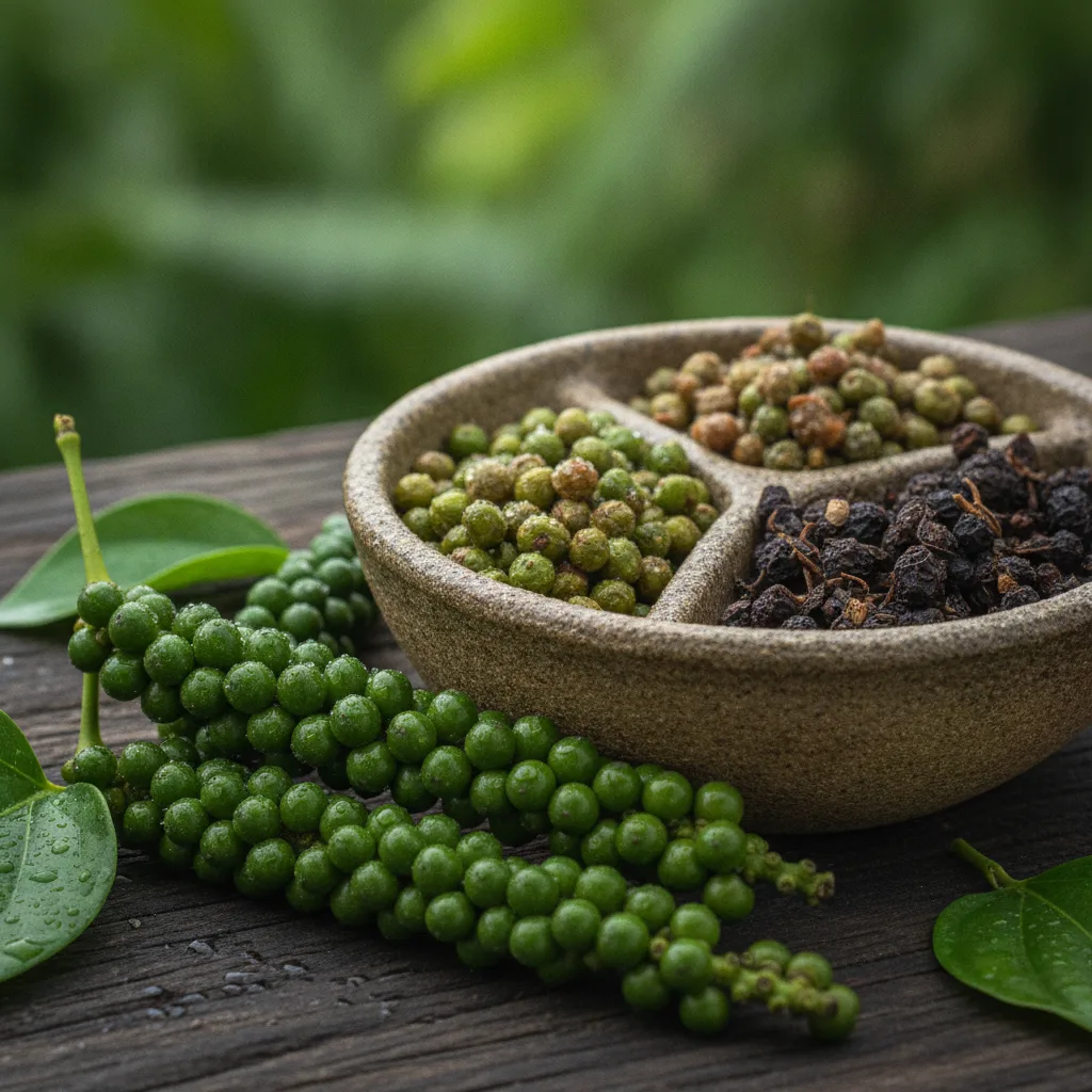 poivre vert de Kampot frais sauce