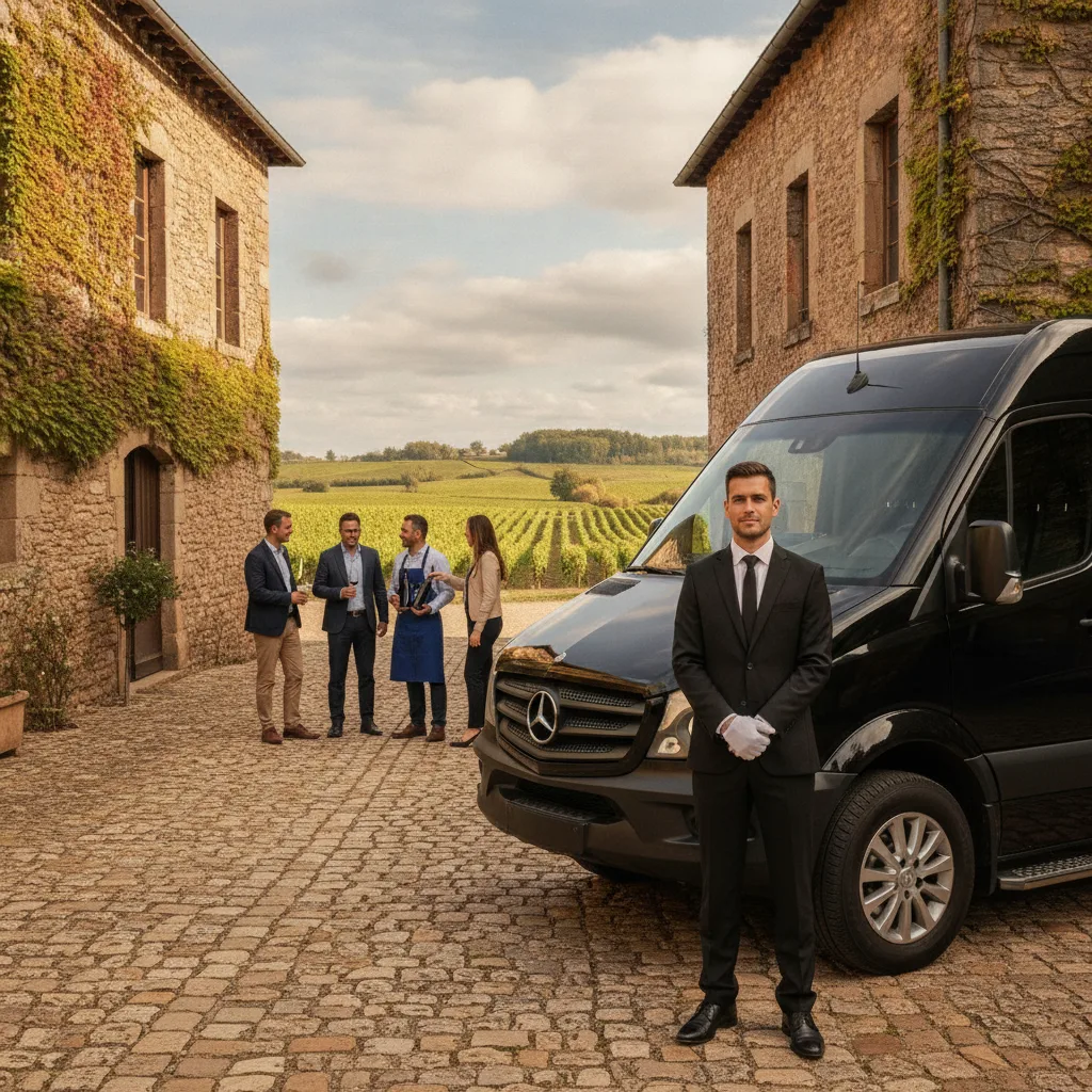 wine tour Beaujolais chauffeur privé