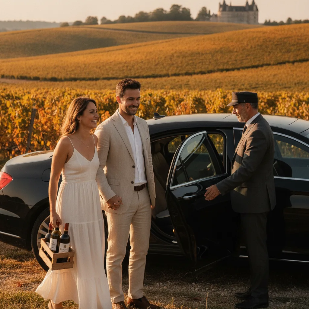 wine tour Beaujolais chauffeur privé