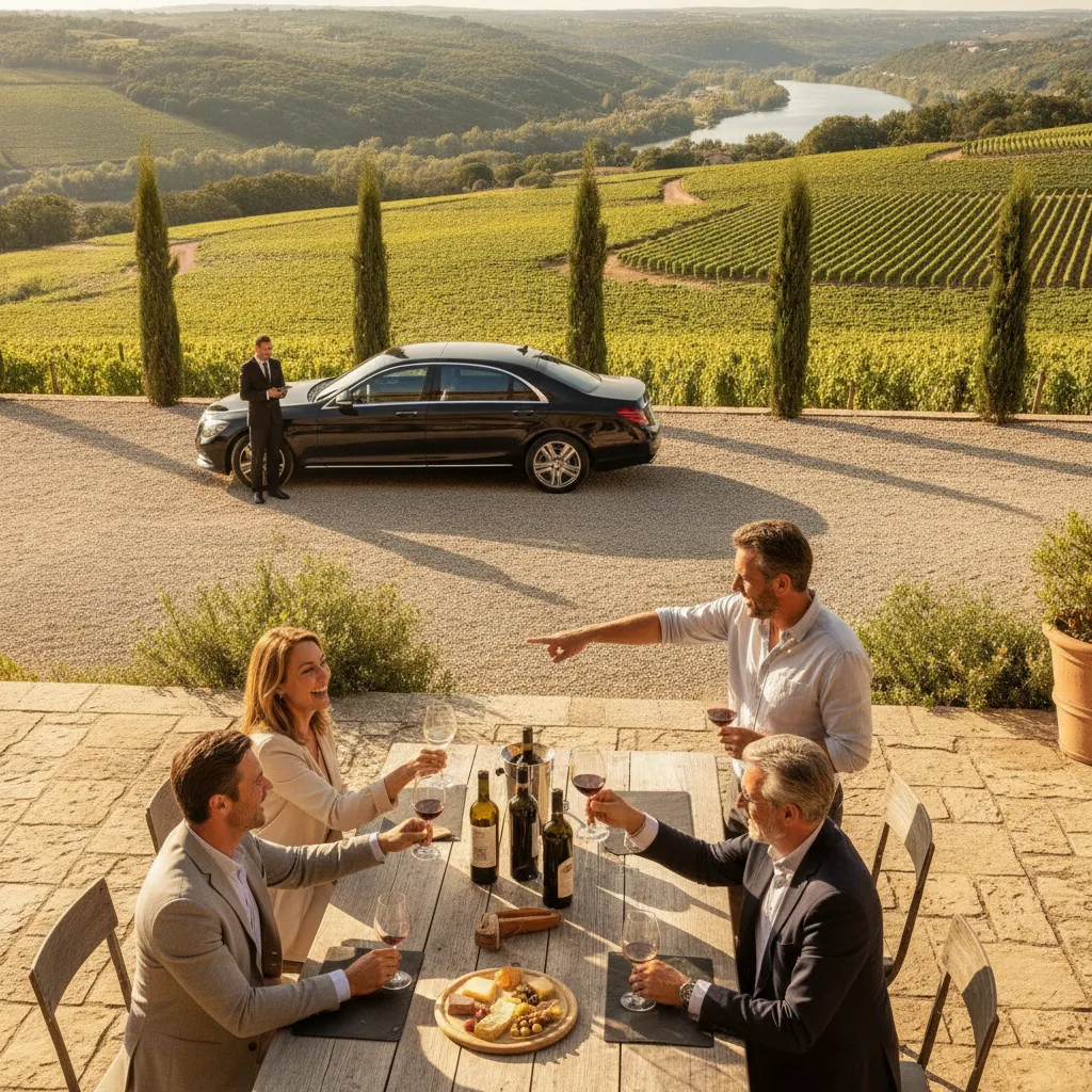 wine tour Côtes du Rhône chauffeur Lyon wine tour Côtes du Rhône chauffeur Lyon