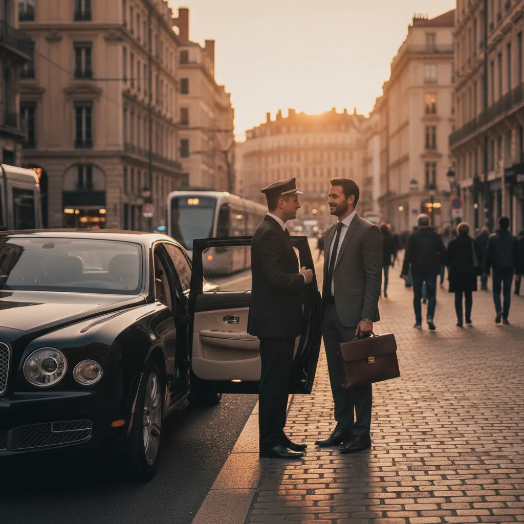 chauffeur privé délégation étrangère Lyon